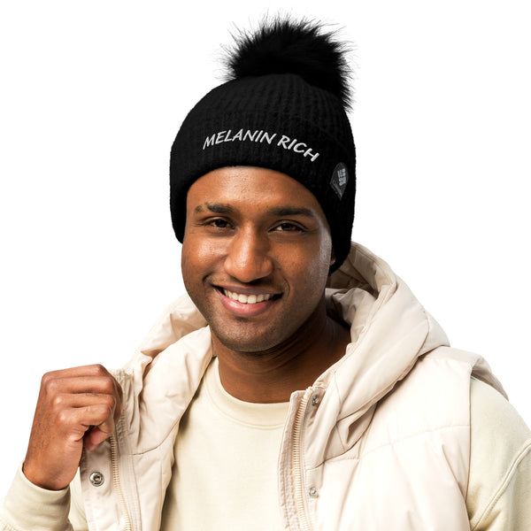 Melanin Rich - pom-pom beanie