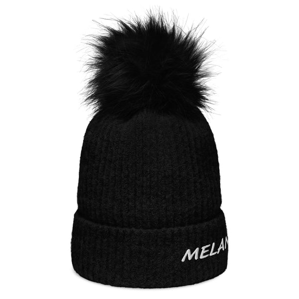 Melanin Rich - pom-pom beanie