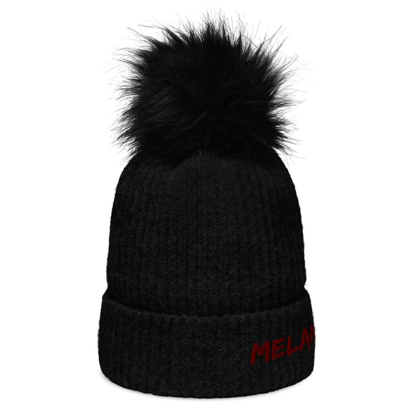 Melanin Rich - pom-pom beanie