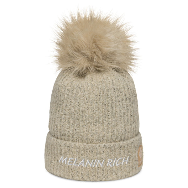 Melanin Rich - pom-pom beanie