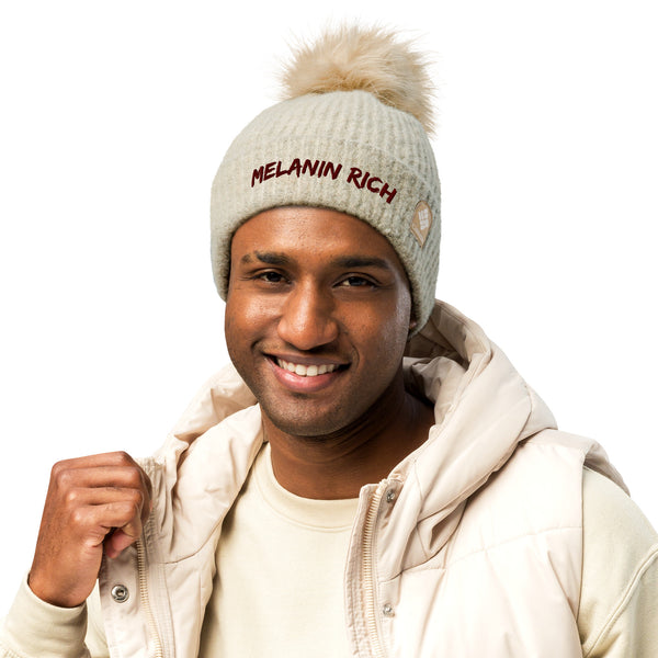 Melanin Rich - pom-pom beanie