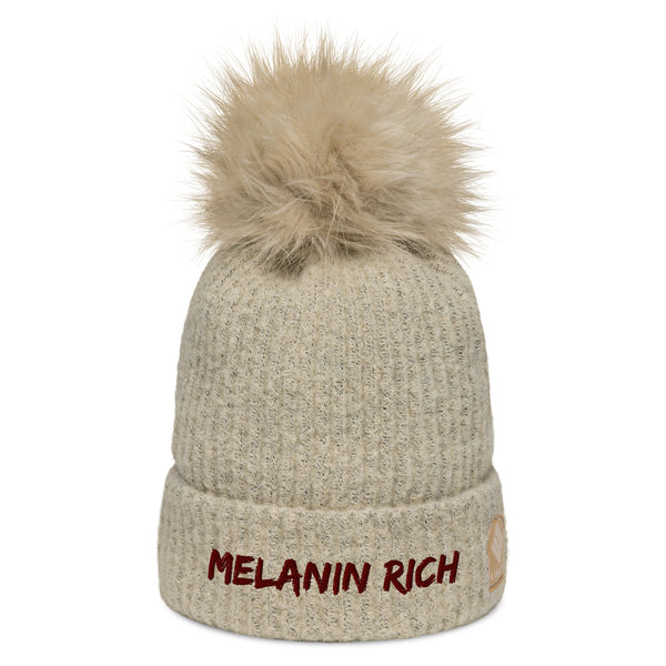 Melanin Rich - pom-pom beanie