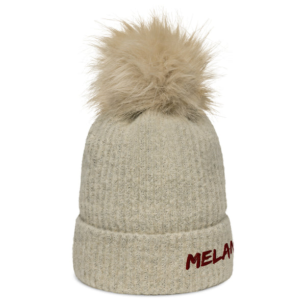 Melanin Rich - pom-pom beanie