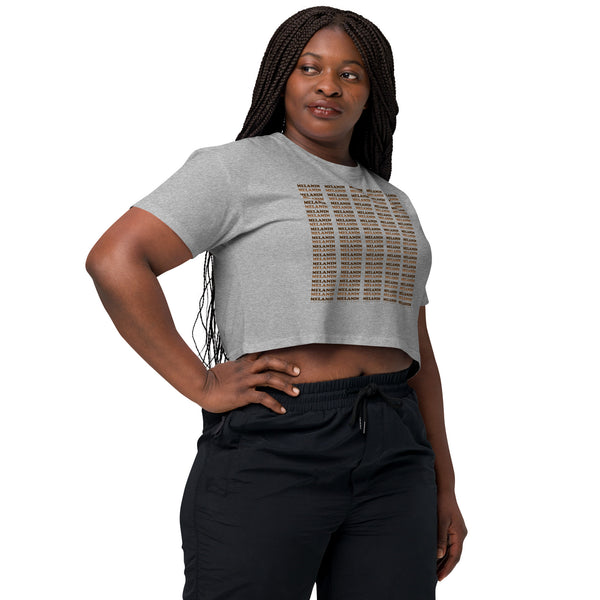 Melanin Word - Women’s crop top